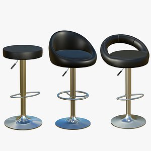 3D Bar Stool Chair V16 model