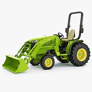 Utility Tractor with Loader 3D