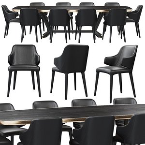 3D model chair cattelan italia wanda