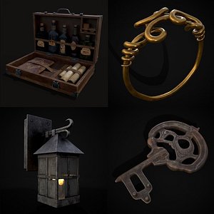 Medieval Prop Mix Twenty Four 3D model
