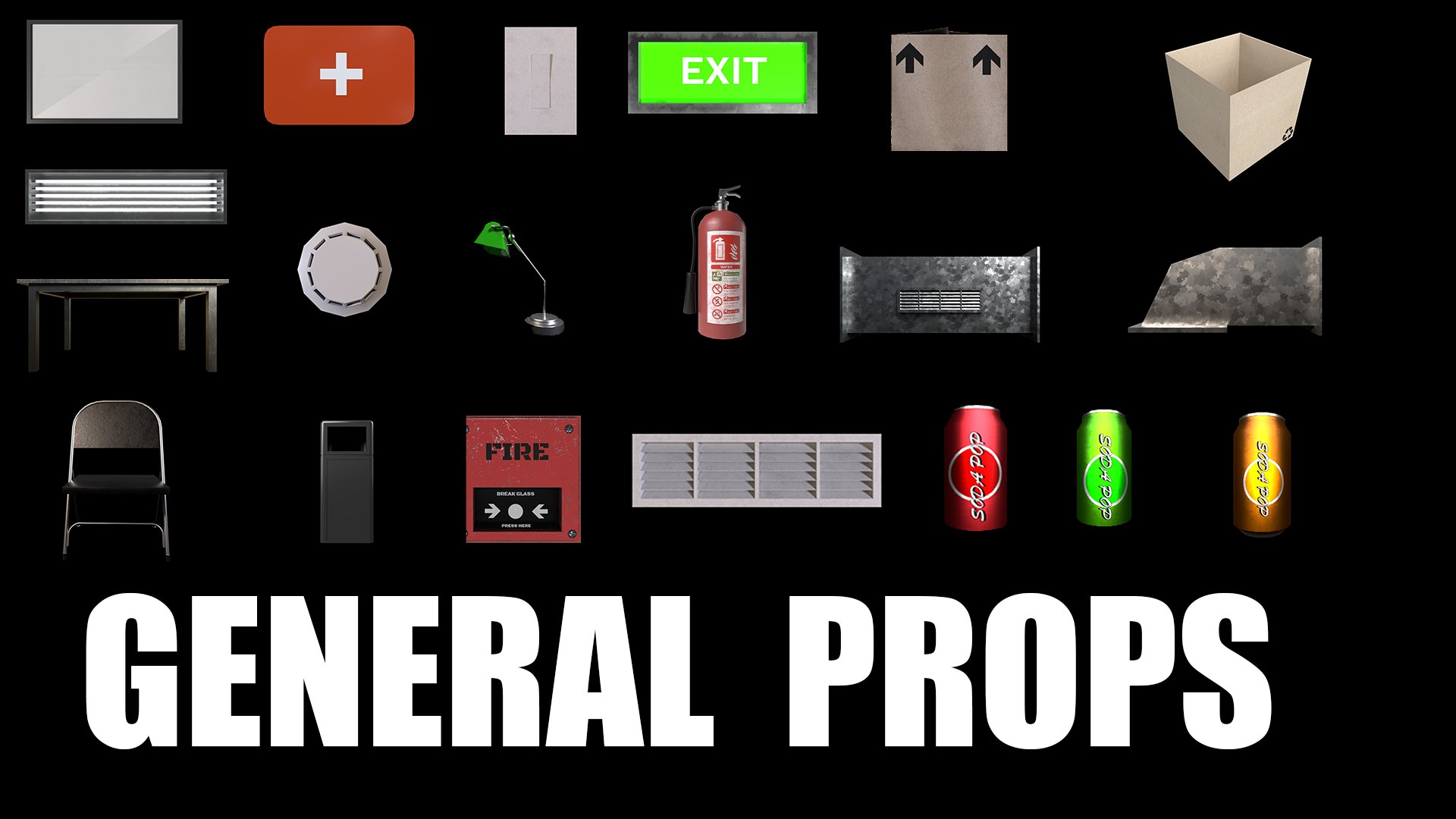3D General Props Model - TurboSquid 2295645