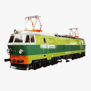 3D Electric Locomotive ET-22 Green model