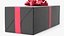 3D Gift Box with a Bow Black v4