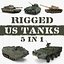 Rigged US Tanks Collection