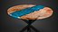Round Table with Epoxy Resin model