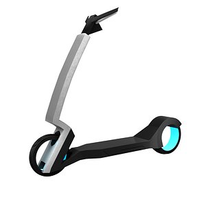 3D model Futuristic Sci-Fi Scooter PBR