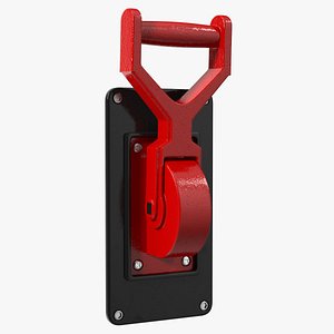 3D model Old Industrial Electric Knife Switch