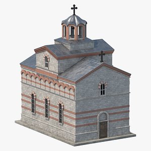 3D Medieval Church 01