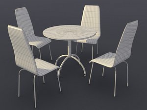 modelo 3d Mesa de patas torneadas - TurboSquid 1682028