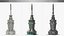 Tiered Office Skyscraper with Spire
