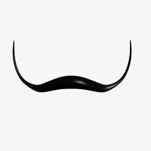 Cartoon Mustache Dali Style