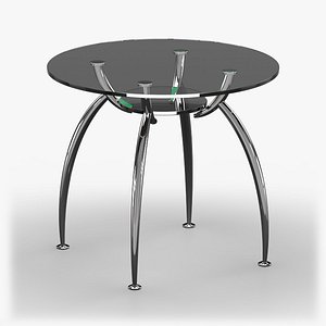 3D Modern Glass Table V1