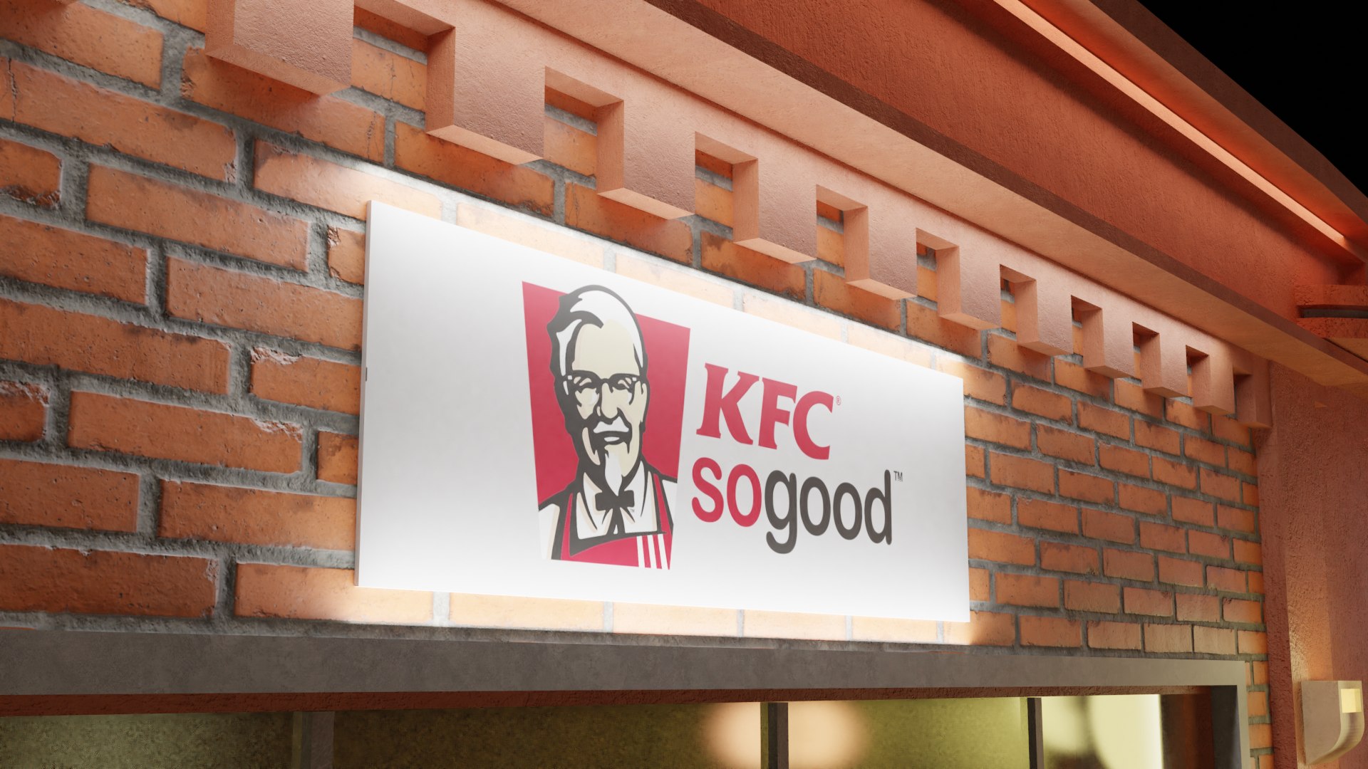 Kfc Restaurant Model - TurboSquid 2228107