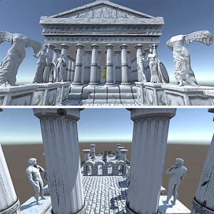 Ancient Greek City Pack 33 GameReady Assets