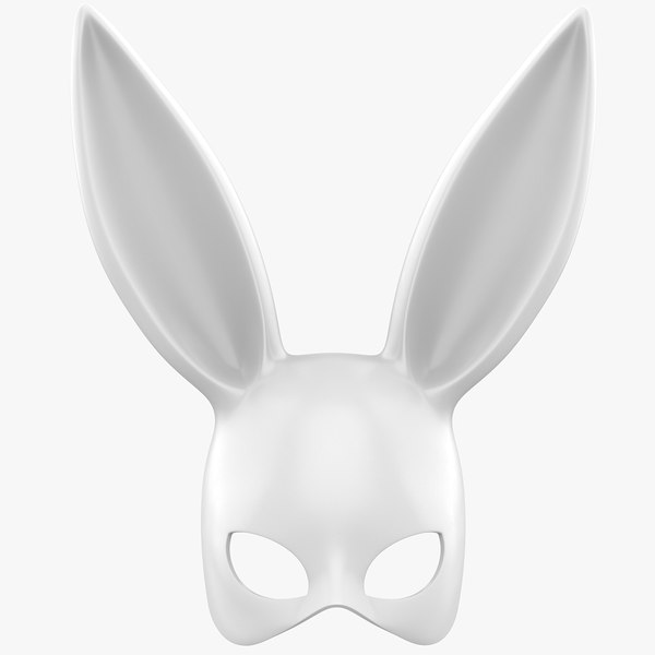 3D model bunny rabbit mask
