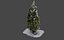 ALBERO DEL CESPUGLIO DI NATALE DI INVERNO DELLA NEVE GHIACCIATA