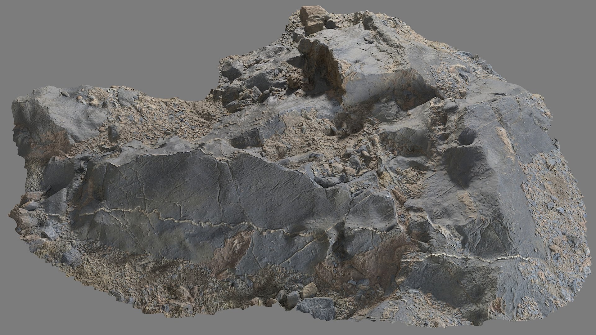 3D Assembly Ground Rock 2 - TurboSquid 2000459