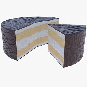 3D 2 Pieces of cake PBR