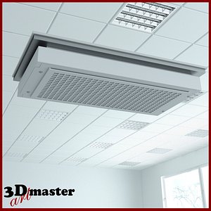 3D model laboratory fresh air hood