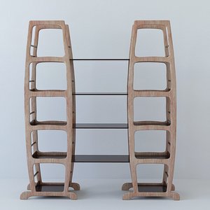 bookcase books 3d max