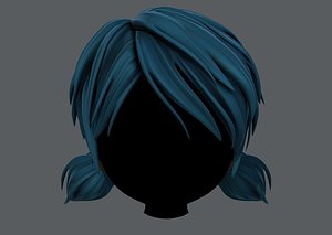 hair style girl v55 3D model