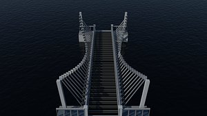 3d model glass bridge