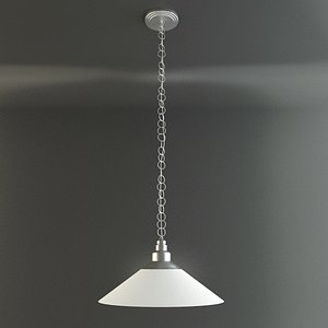 IKEA KROBY Pendant lamp, nickel-plated, glass