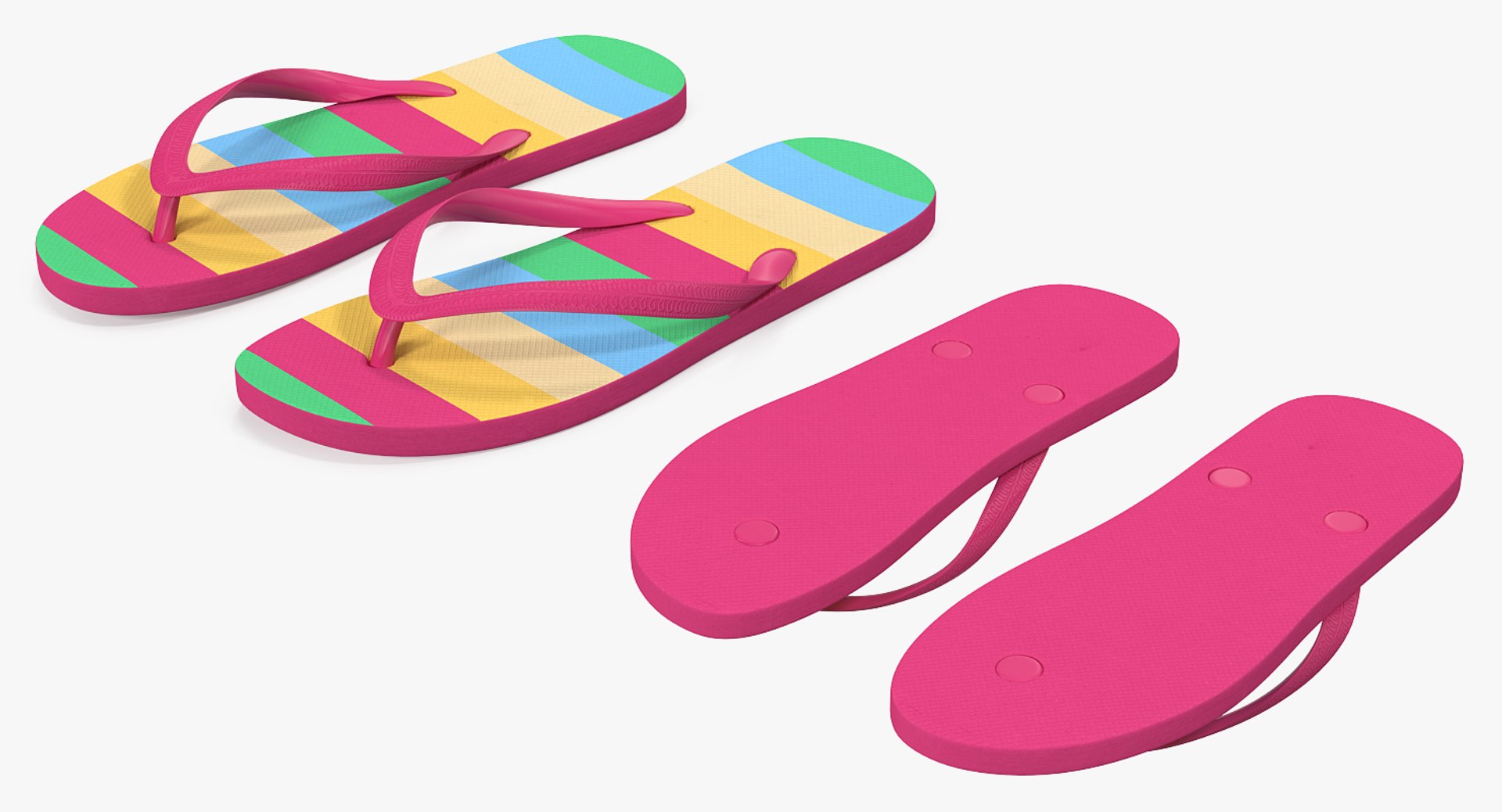 3D Flip Flop Sandals - TurboSquid 1223847