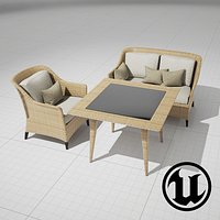Dedon Summerland Set Beige UE4