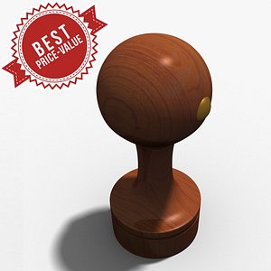rubber stamp circle 3d obj