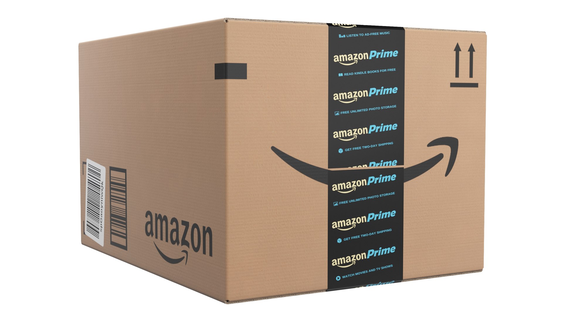 Amazon Parcels Box 33x25x20cm 3D Model - TurboSquid 1990589
