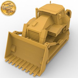 bulldozer 3d obj