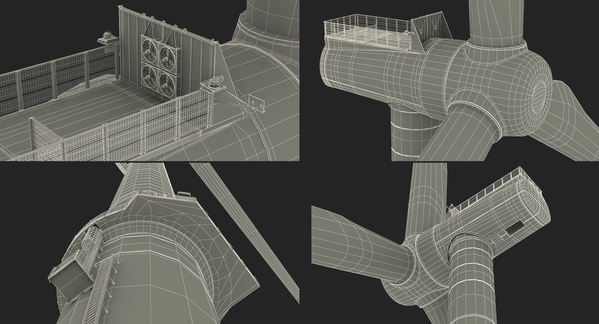 3D wind turbines 2 - TurboSquid 1279814