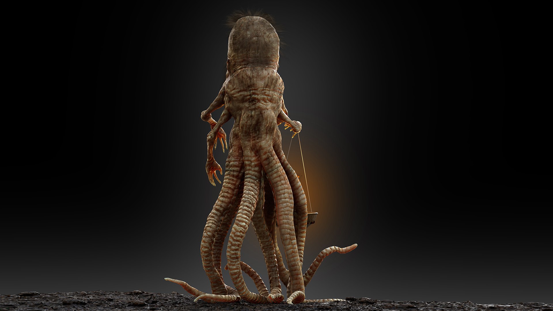 3D Octopus Horror Creature - TurboSquid 2400677