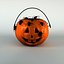 Halloween Pumpkin - Mini Plastic Basket - Anim Spiders