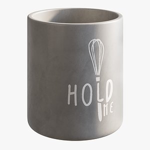 Cement Utensil Holder