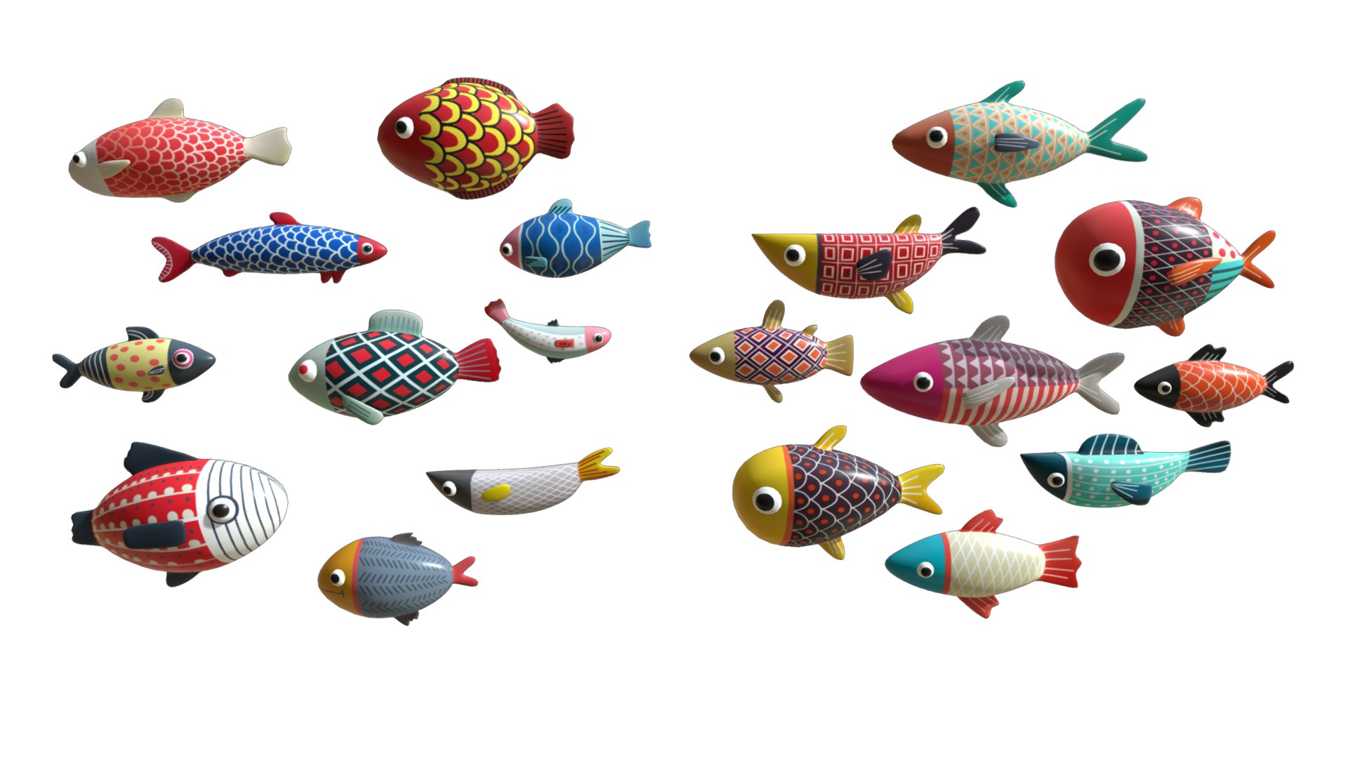 Cartoon Fish Path 1 3D model - TurboSquid 2134114