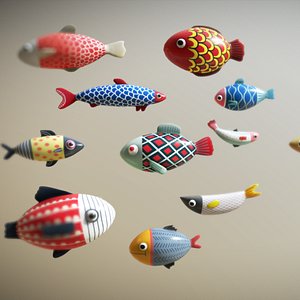 Cartoon Fish Path 1