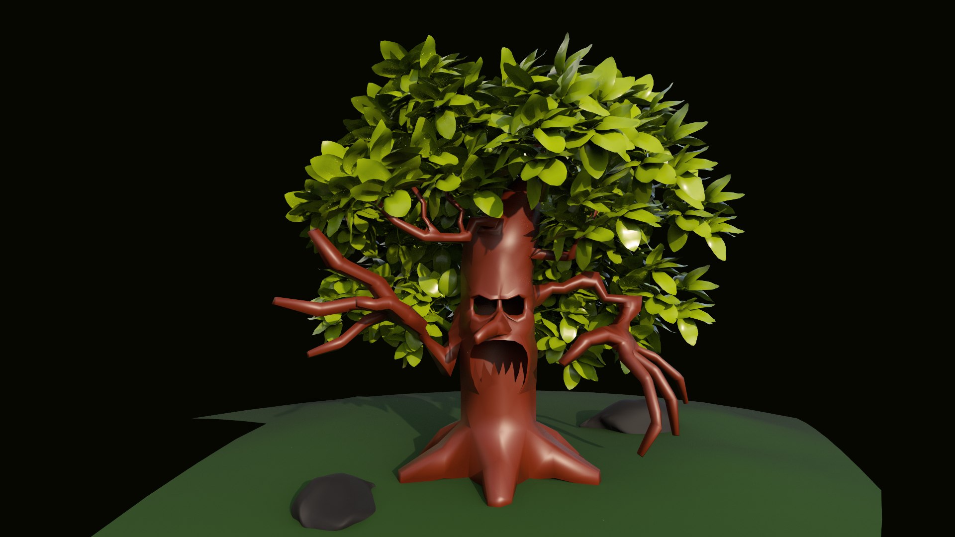 3D Model Cartoon Tree - TurboSquid 2332723