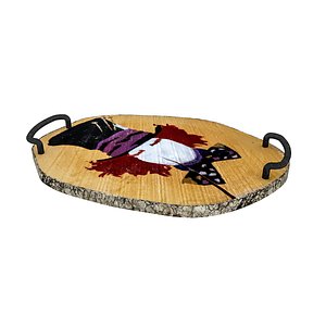 wooden tray 03 3D model