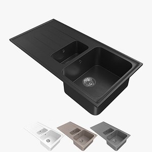 3D Rangemaster Igneous Granite Inset Sink