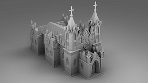 3D gothic castle model