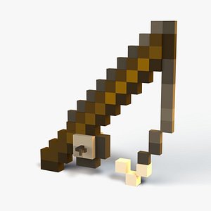 3D Minecraft Fishing Rod