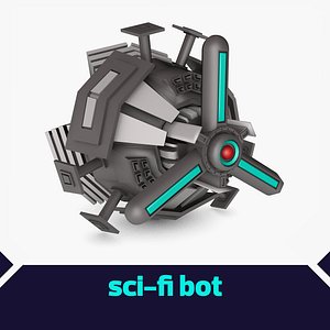 3d model eyed ai drone