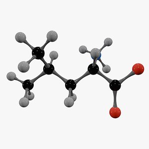 3D Isoleucine Molecule