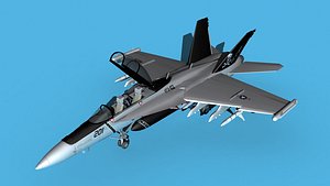 Boeing FA-18F Super Hornet V09 3D model