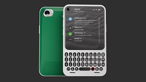 3D Clicks Phone Concept with Physical Keyboard