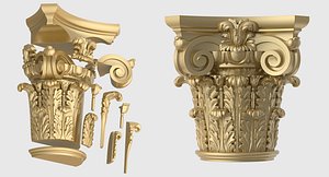 half capital set 3D