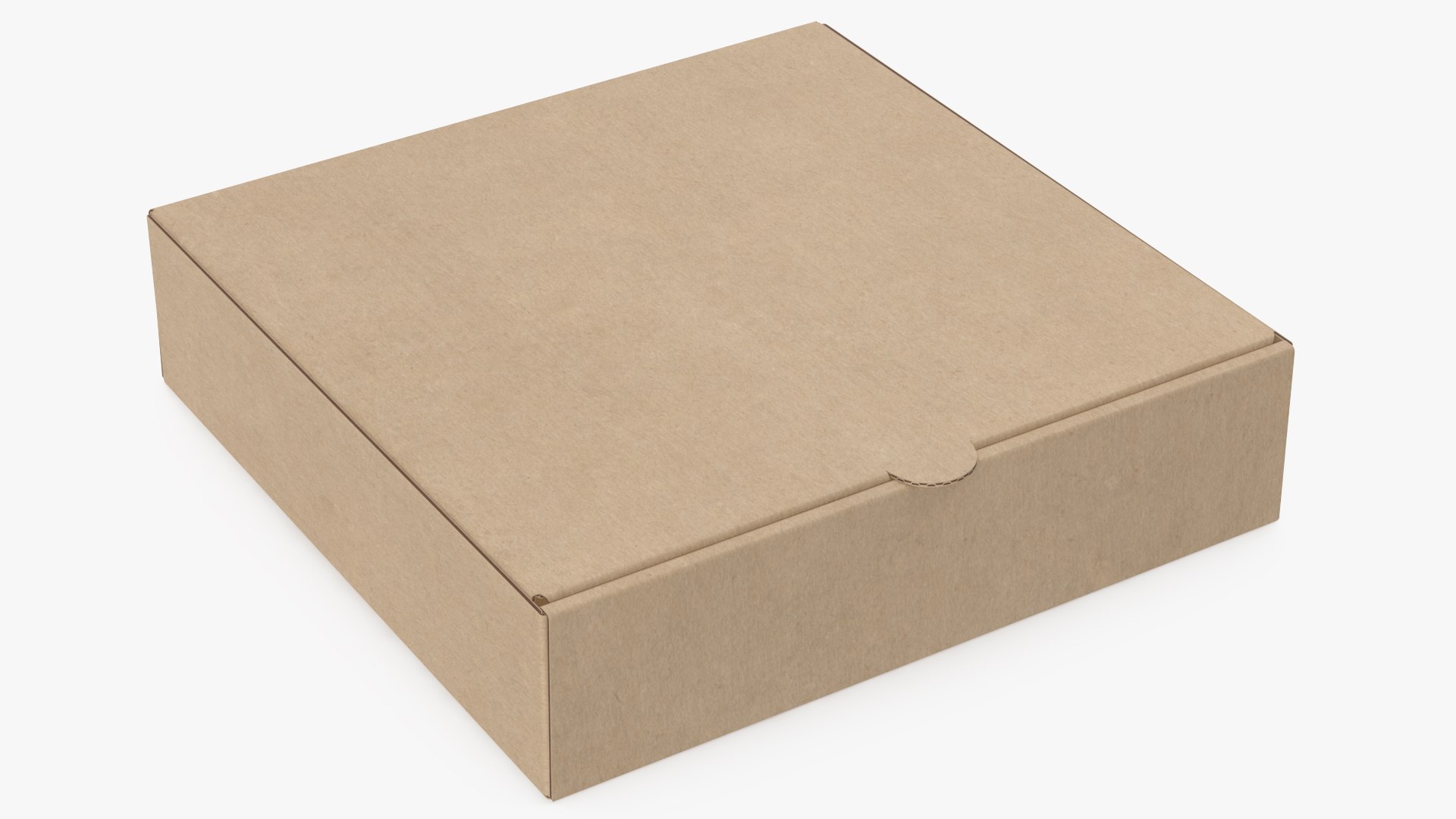 比萨盒牛皮纸 4 英寸样机3d模型