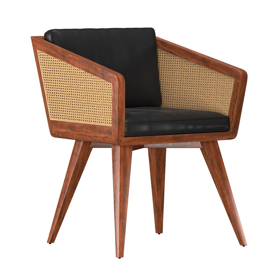 3D VINNY JAY RATTAN CHAIR Model - TurboSquid 1897660